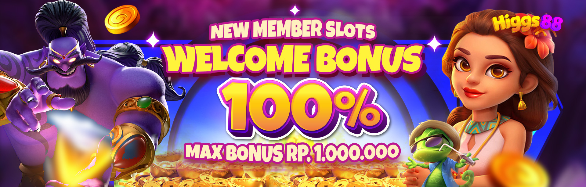 WELCOME BONUS NEW MEMBER SLOT 100%